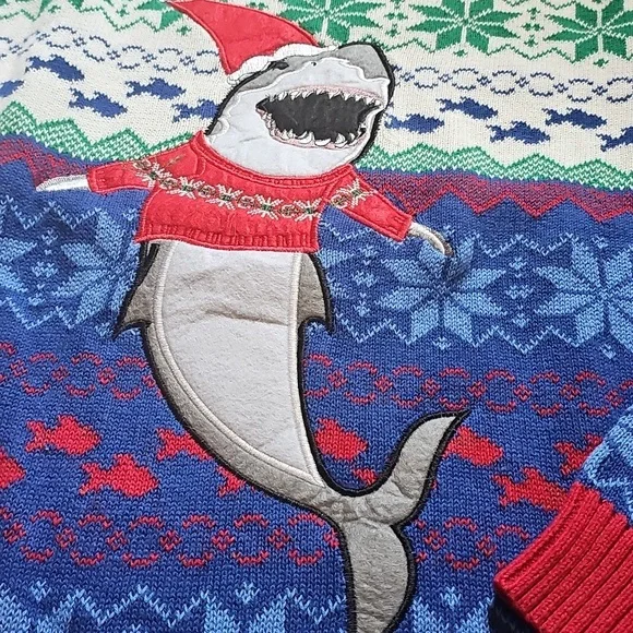 Fun Christmas Shark Sweater! - Picture 3 of 4